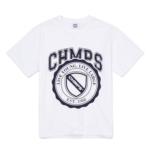 CHMPS UNIVERSITY TEE B22ST16WH